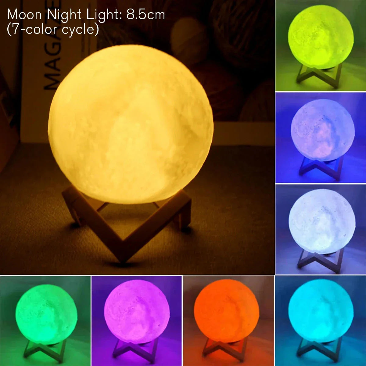 Starry Moon LED Lamp