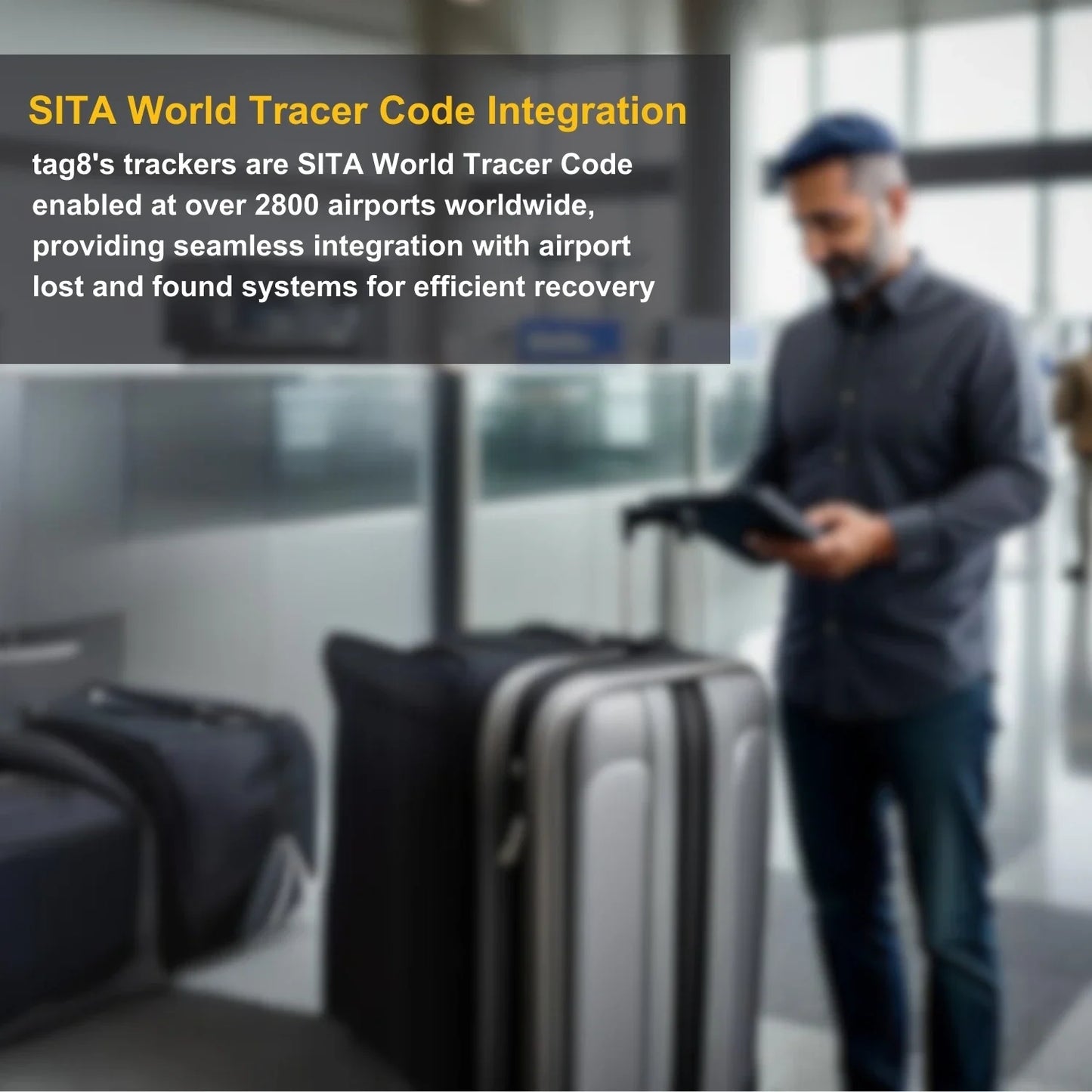 Smart Bag Security Tag - Greece Flag [Pack 2]