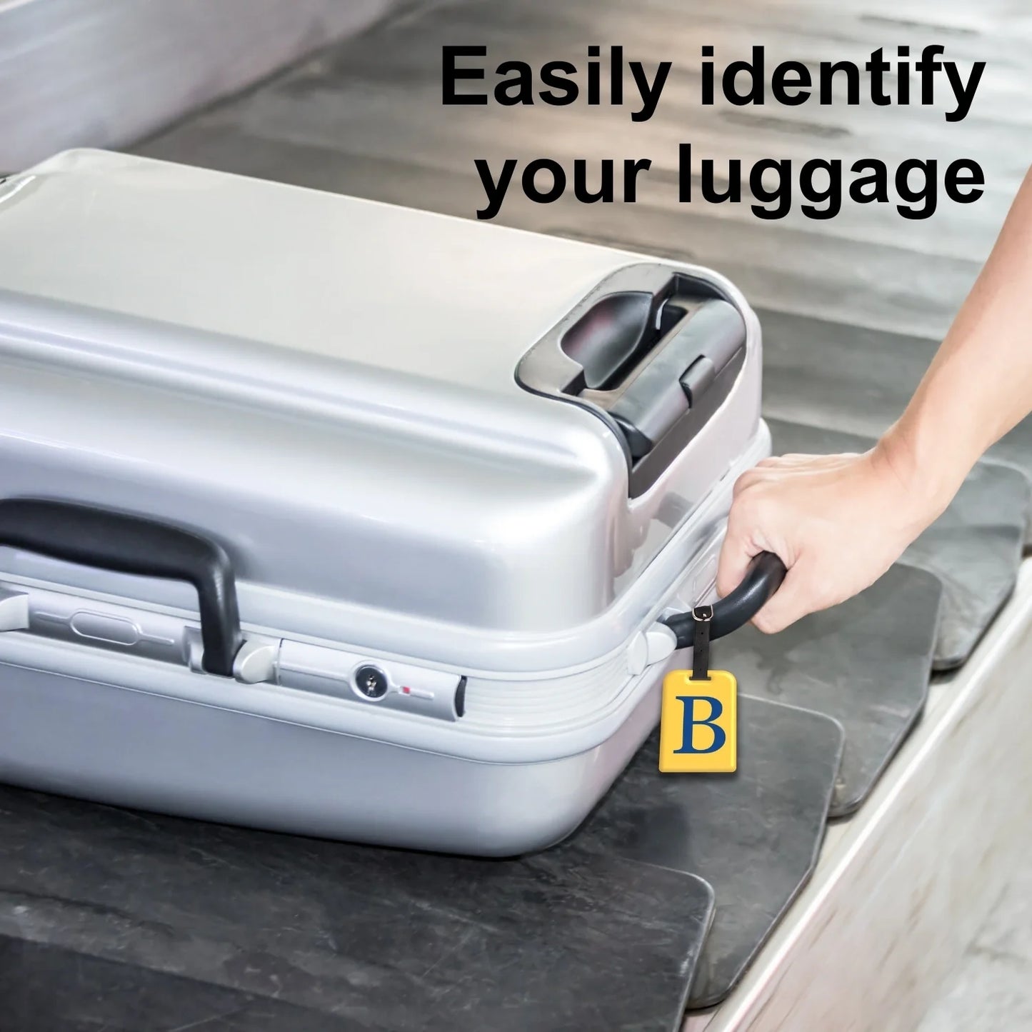 Initials Bag tag B [pack 2]