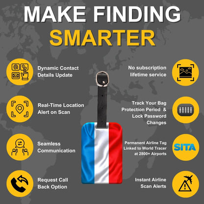 Smart Bag Security Tag - Luxembourg  [Pack 2]