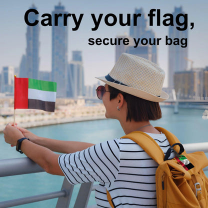 Smart Bag Security Tag - UAE Flag [Pack 2]